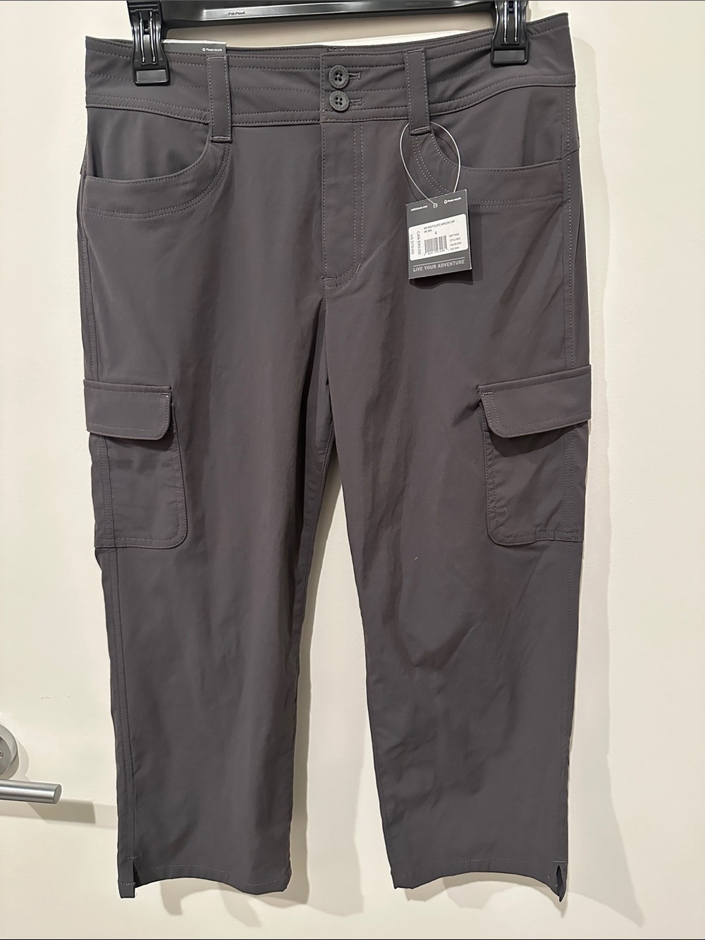 New Eddie Bauer Sightscape Horizon Cargo Capri Size 4 Hiking Outdoor
